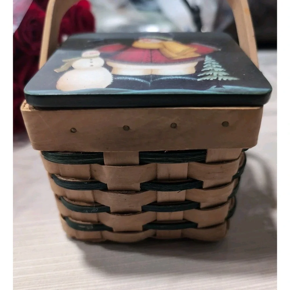CHRISTMAS Basket Winter Magic Snowman Country  4